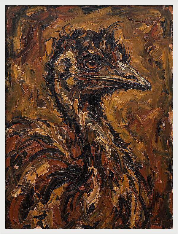 Emu In Expressionist Style