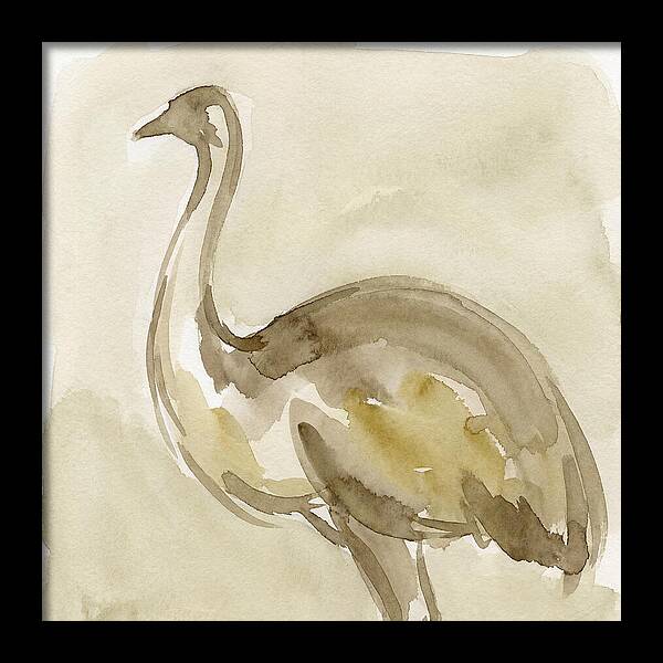 Emu In Watercolor Hues