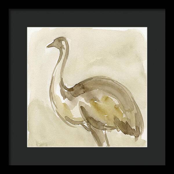 Emu In Watercolor Hues