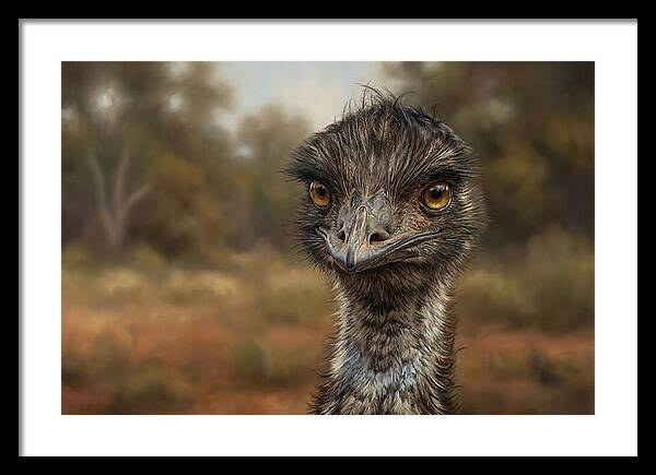Emu Portrait In Nature