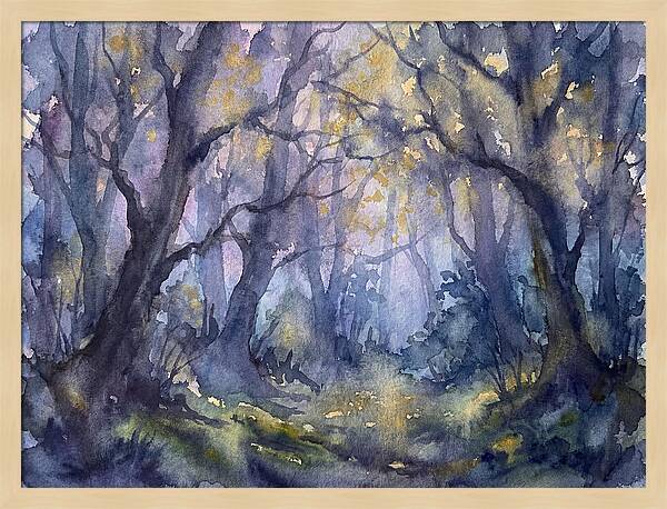 Enchanted Dusk In The Woods