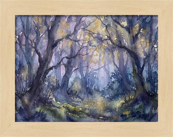 Enchanted Dusk In The Woods