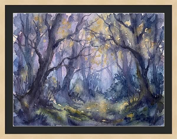 Enchanted Dusk In The Woods