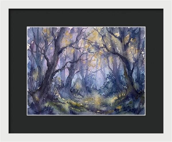 Enchanted Dusk In The Woods