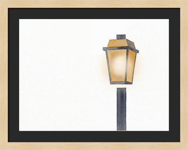Enchanting Glow Of Vintage Street Lamp