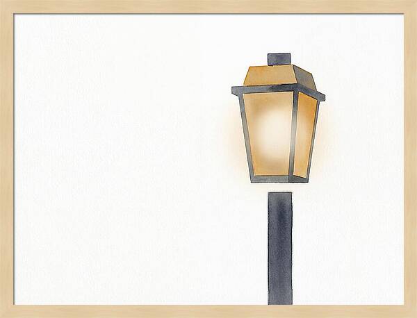 Enchanting Glow Of Vintage Street Lamp
