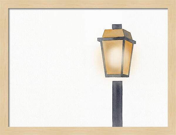 Enchanting Glow Of Vintage Street Lamp