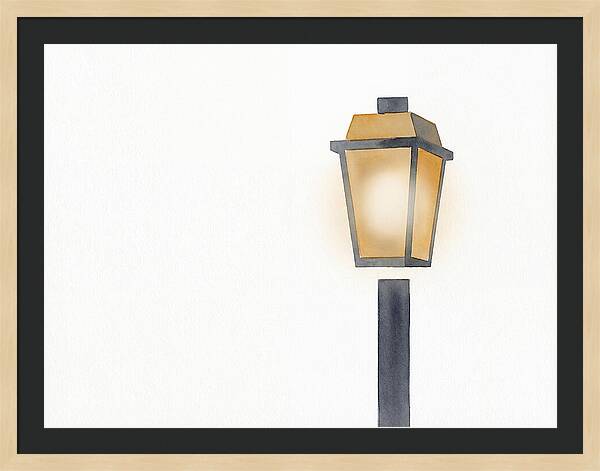 Enchanting Glow Of Vintage Street Lamp