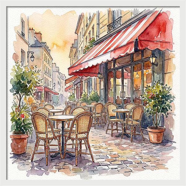 Enchanting Parisian Caf Ambiance
