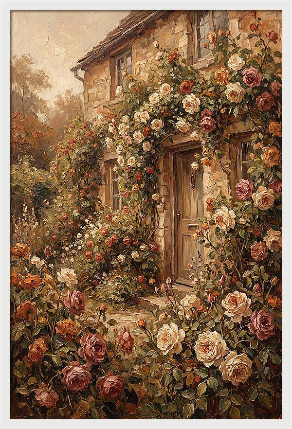 English Cottage Garden Blooms
