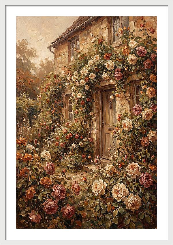 English Cottage Garden Blooms
