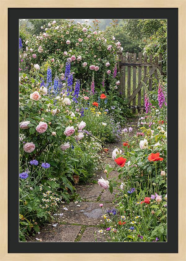 English Cottage Garden Pathway