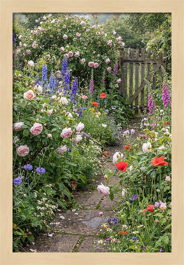 English Cottage Garden Pathway