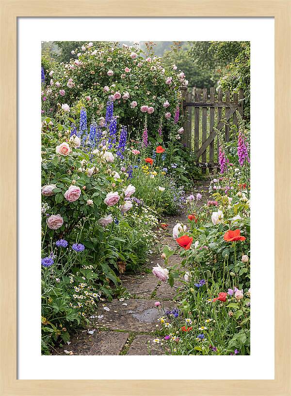 English Cottage Garden Pathway