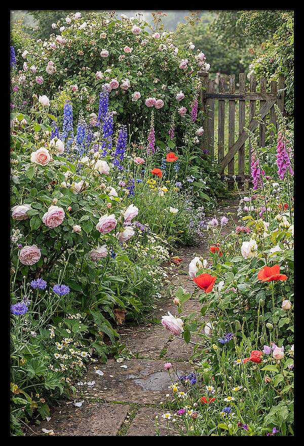 English Cottage Garden Pathway