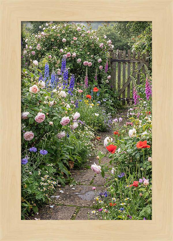 English Cottage Garden Pathway