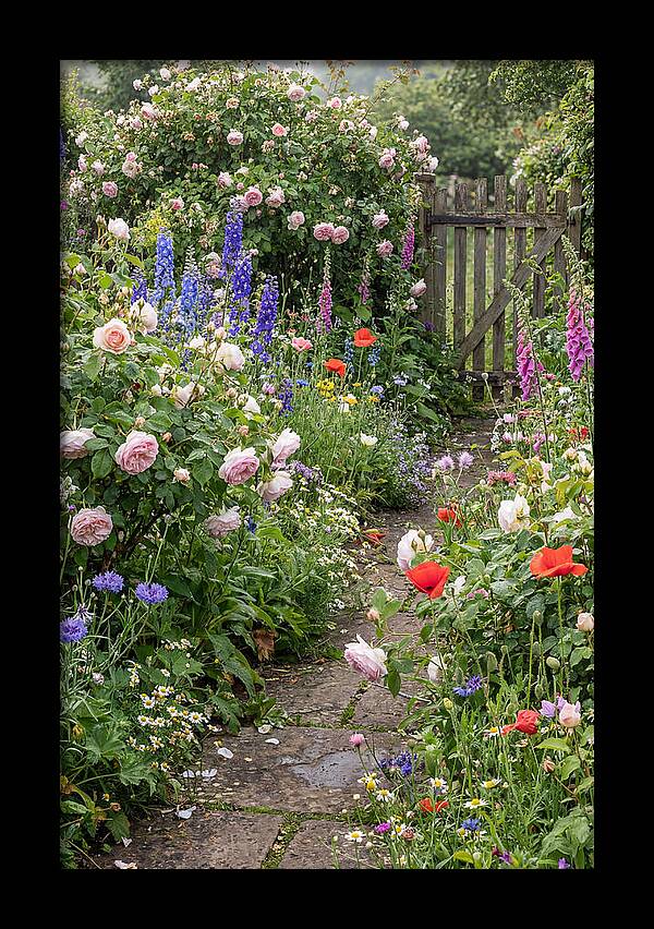 English Cottage Garden Pathway
