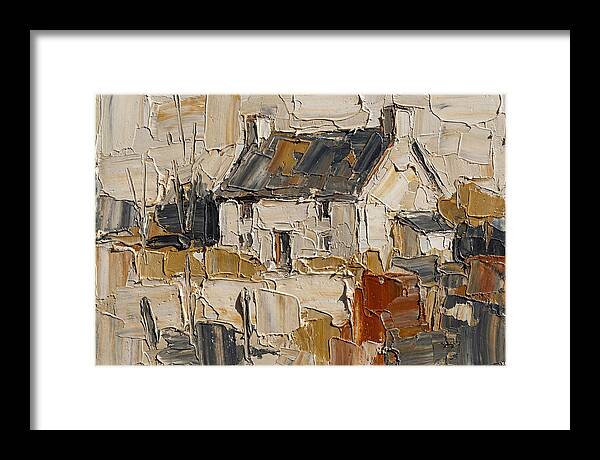 English Cottage In Palette Knife Style