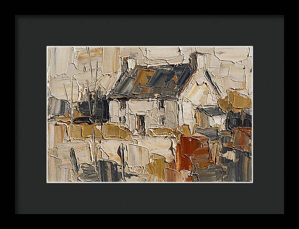 English Cottage In Palette Knife Style