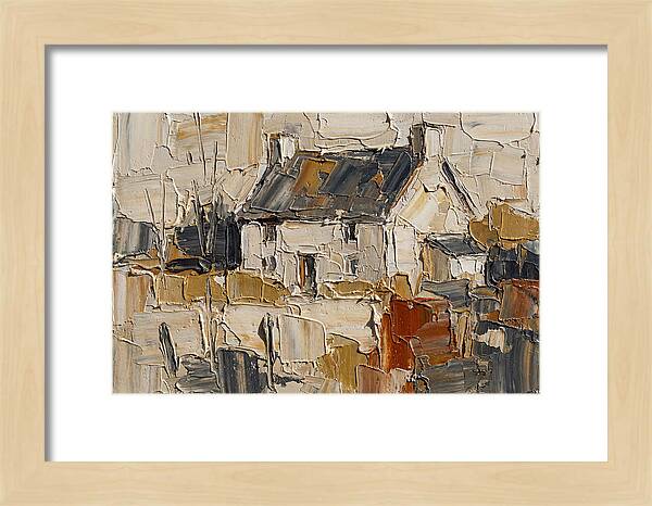English Cottage In Palette Knife Style