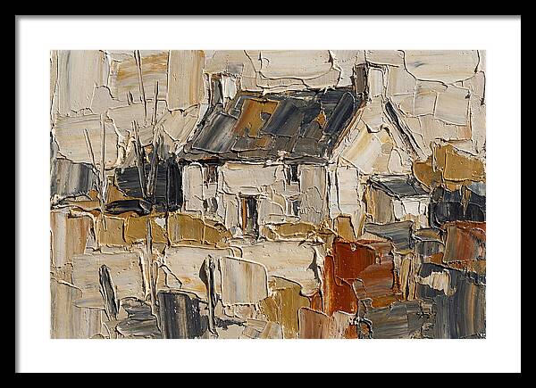 English Cottage In Palette Knife Style