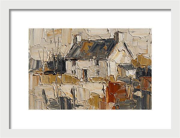 English Cottage In Palette Knife Style