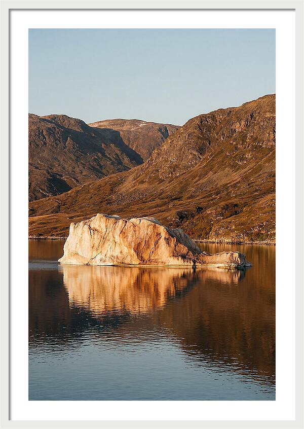 Enormous Iceberg In Autumn Light