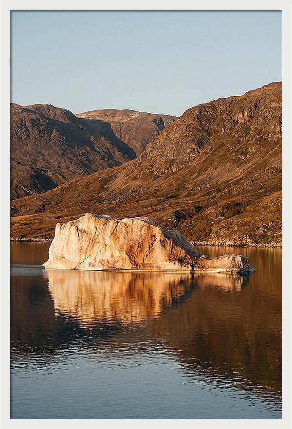 Enormous Iceberg In Autumn Light