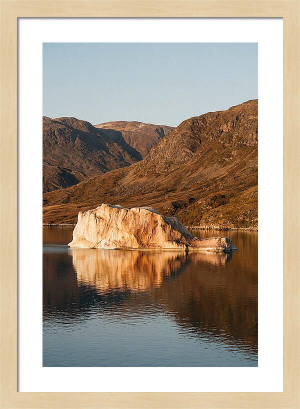 Enormous Iceberg In Autumn Light