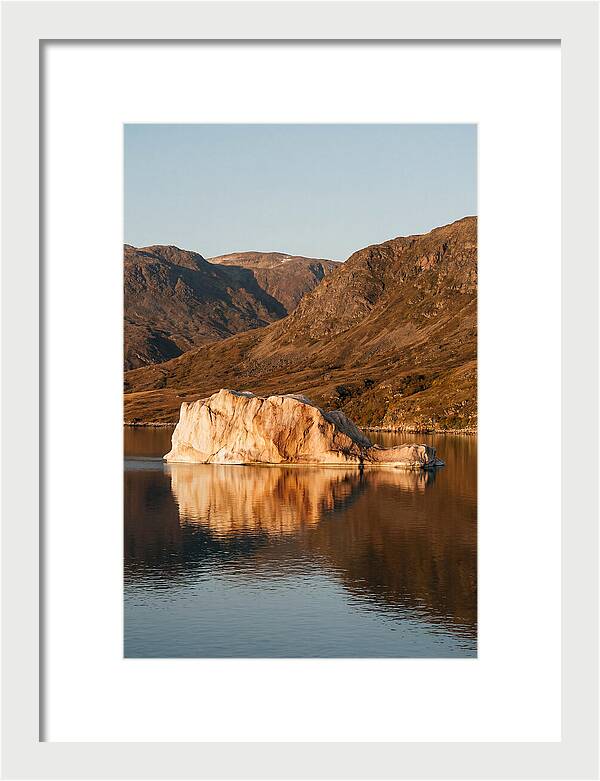 Enormous Iceberg In Autumn Light