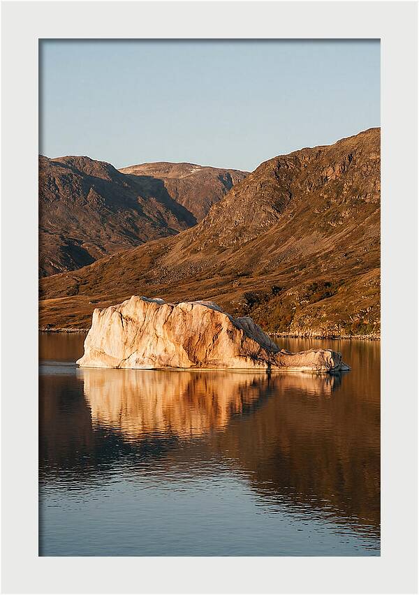 Enormous Iceberg In Autumn Light