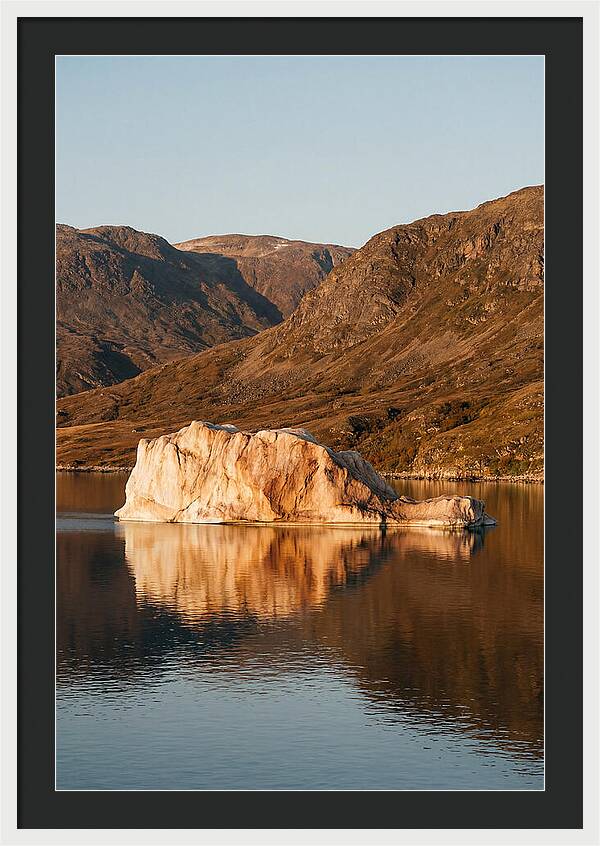 Enormous Iceberg In Autumn Light