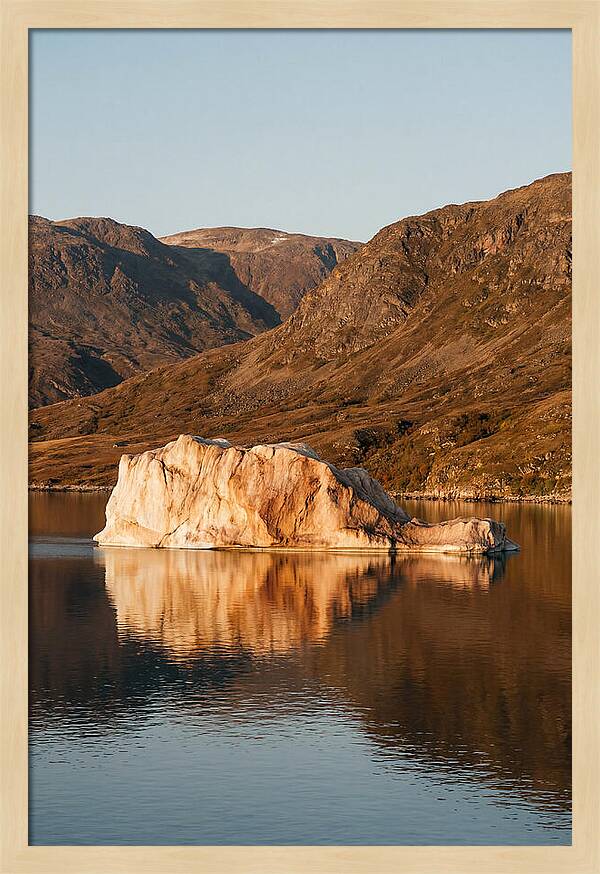 Enormous Iceberg In Autumn Light