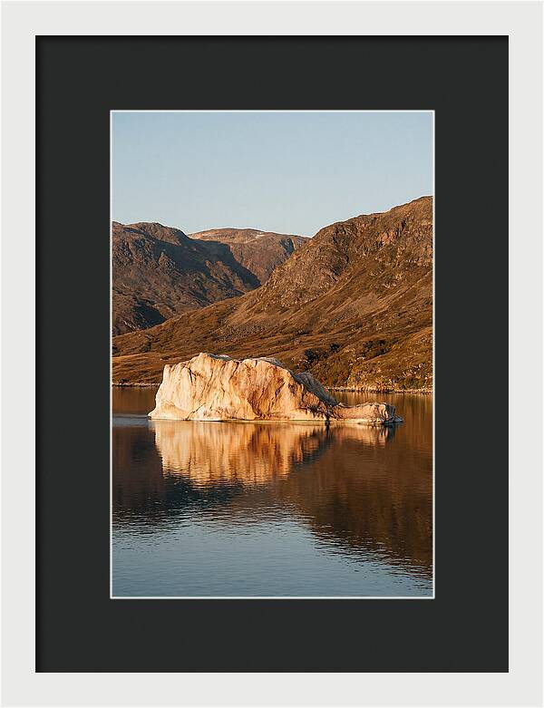 Enormous Iceberg In Autumn Light