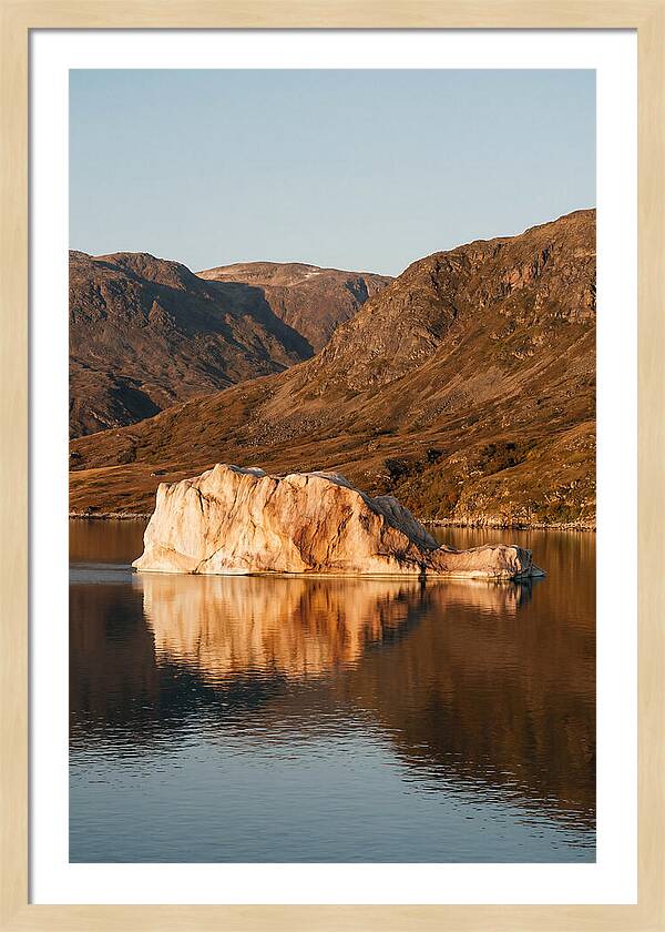 Enormous Iceberg In Autumn Light