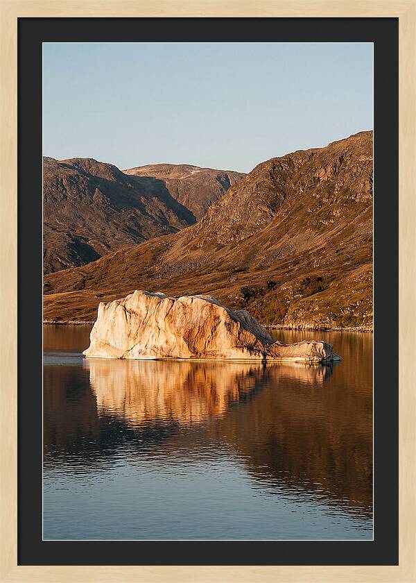Enormous Iceberg In Autumn Light