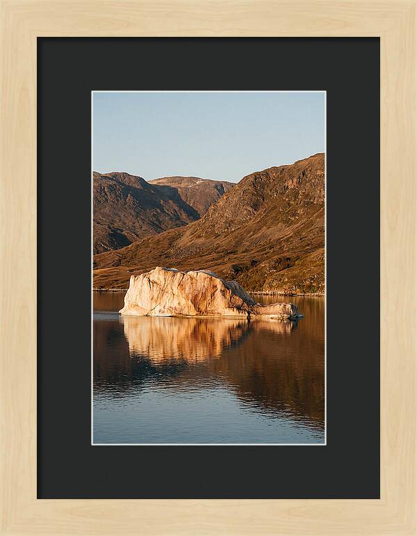 Enormous Iceberg In Autumn Light