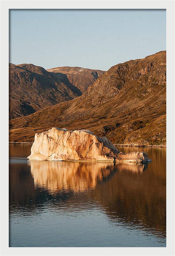 Enormous Iceberg In Autumn Light