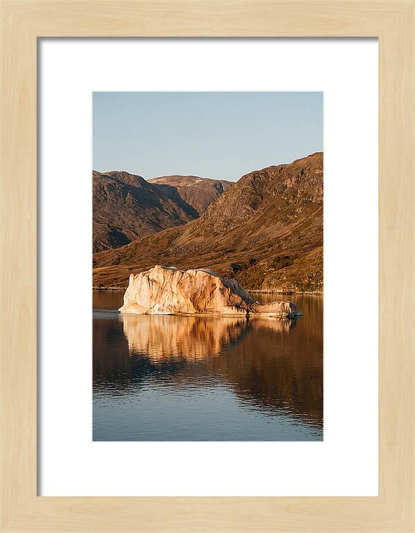 Enormous Iceberg In Autumn Light