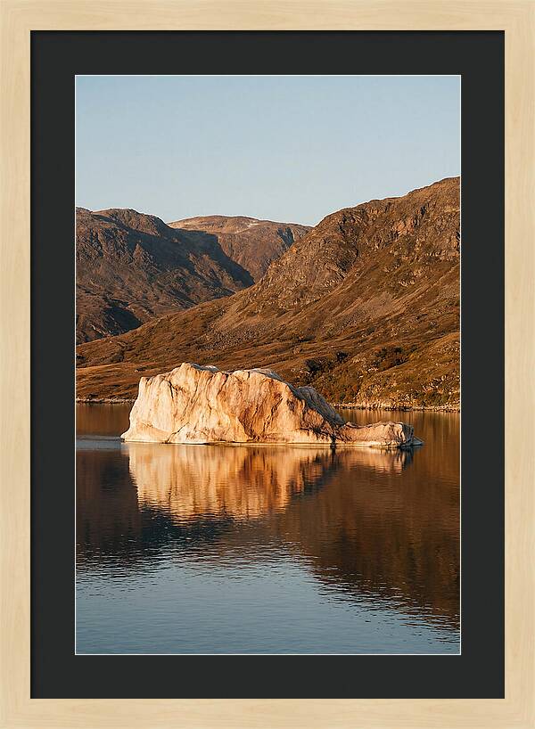 Enormous Iceberg In Autumn Light