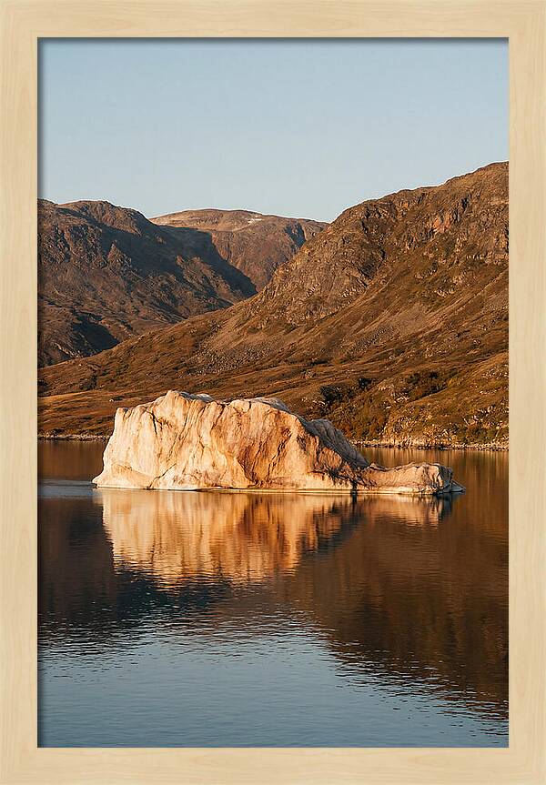 Enormous Iceberg In Autumn Light