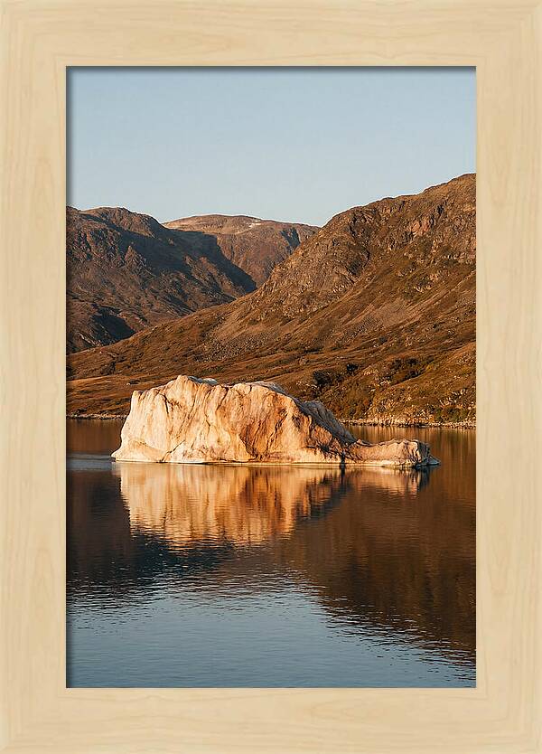 Enormous Iceberg In Autumn Light