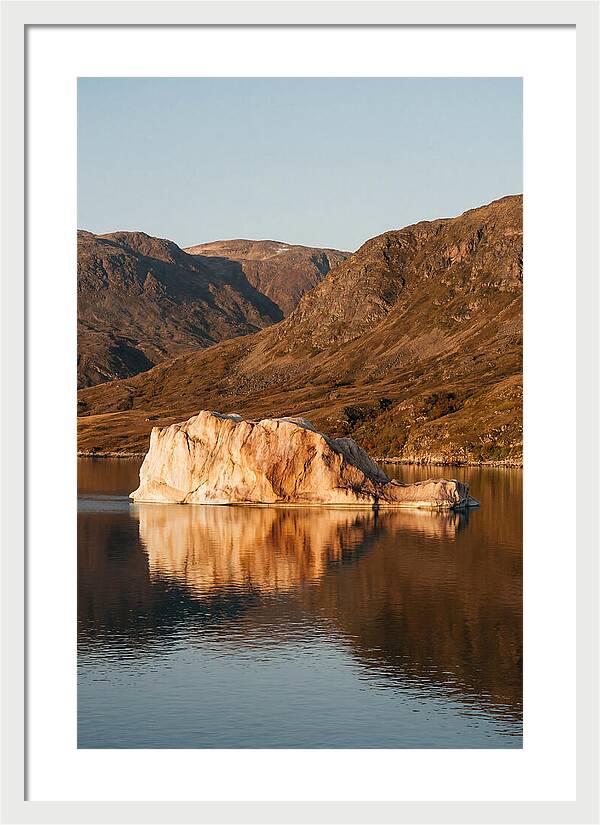 Enormous Iceberg In Autumn Light