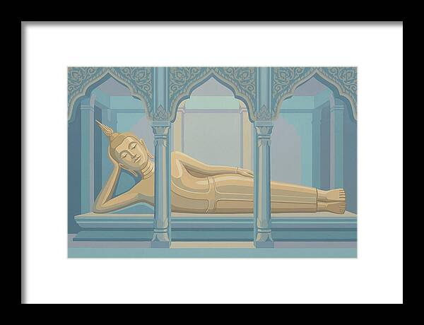 Enormous Reclining Golden Buddha