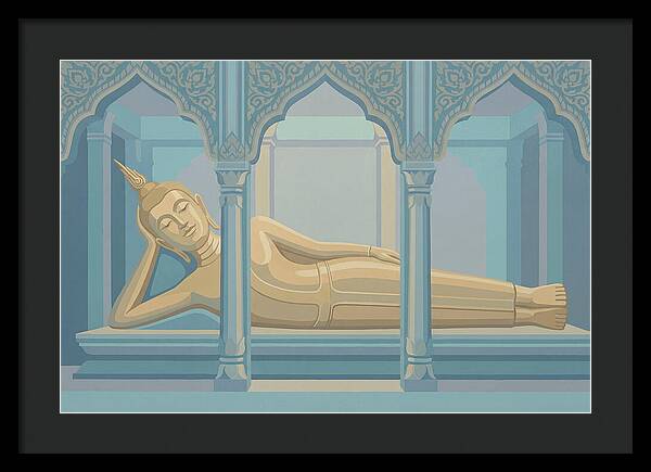 Enormous Reclining Golden Buddha