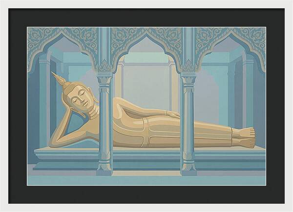 Enormous Reclining Golden Buddha