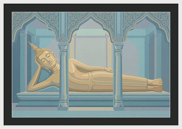 Enormous Reclining Golden Buddha