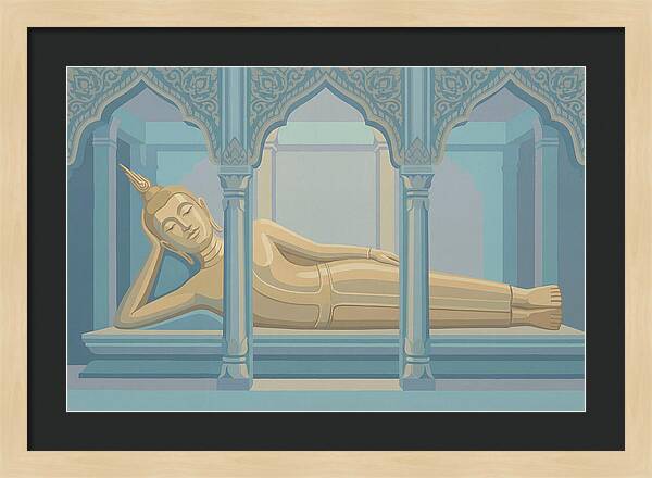 Enormous Reclining Golden Buddha
