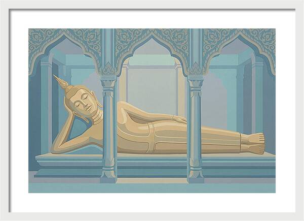 Enormous Reclining Golden Buddha