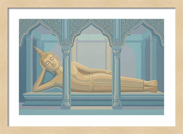 Enormous Reclining Golden Buddha